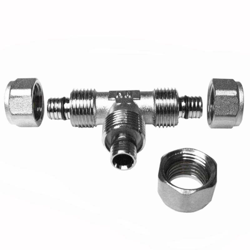 Тройник обжим с оловянным покрытием HENCO 16 8161616A