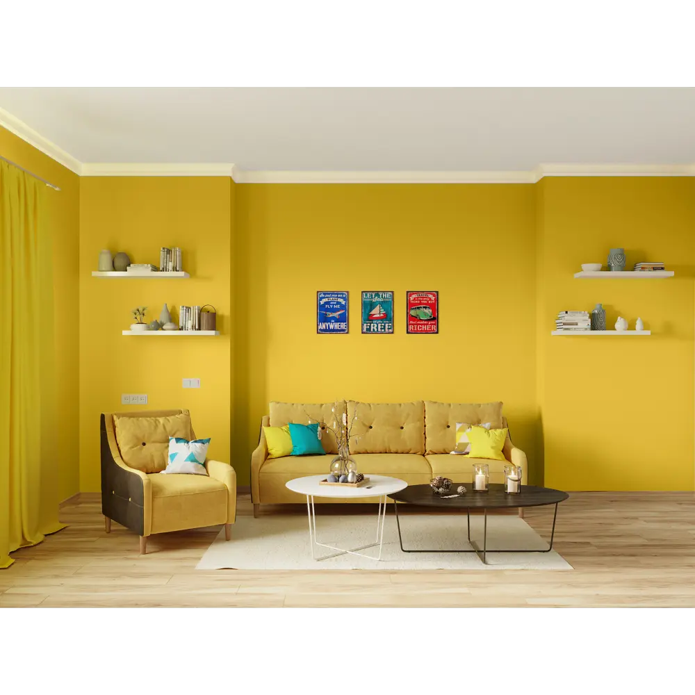 Краска для стен и потолков Trend Farbe цвет Медовая груша 50 мл Dufa STLM-2021003 - Вид №4