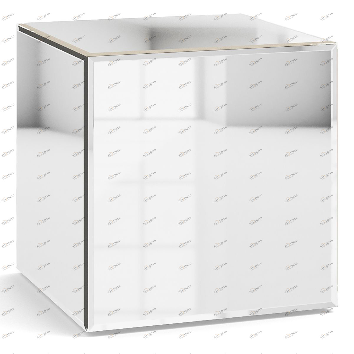 Приставной столик зеркальный 46 см "Кубби" GRAUM  303995 Зеркальный 