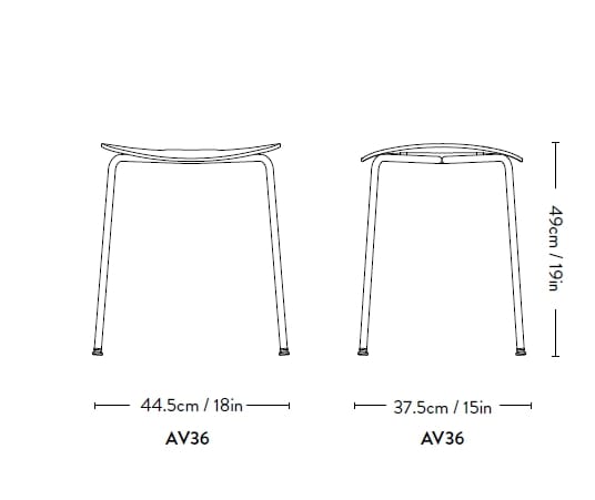 МДФ низкий стул &Tradition павильон ARCH-00103816 - Вид №9