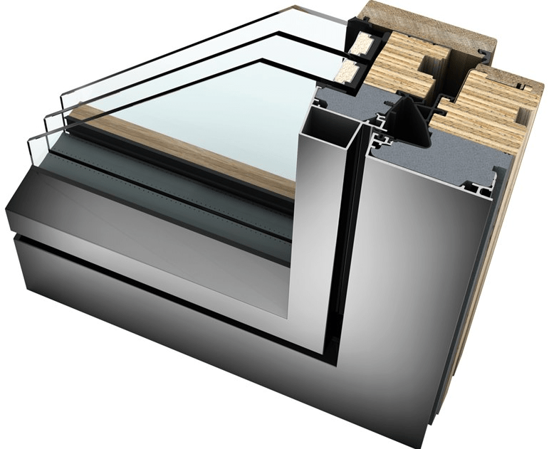INTERNORM Italia Окно дерево / алюминий с тройным остеклением sun-id-1480886 - Вид №3