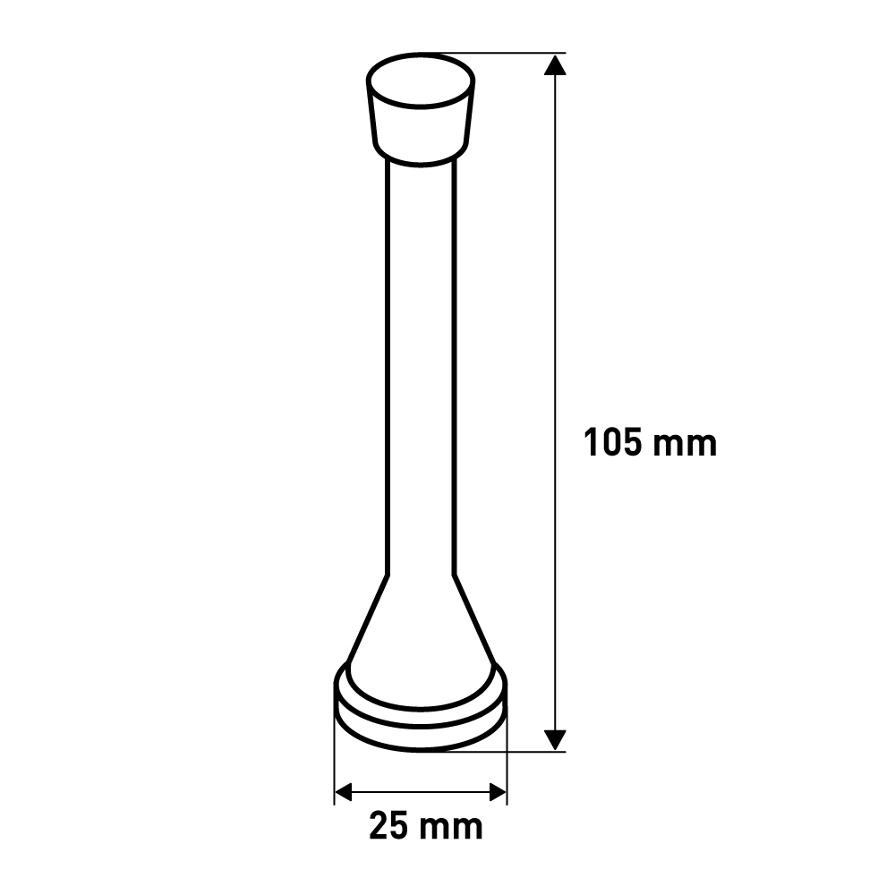 Настенный стопор , 25x25x105, золото LJPS0033 Public Steel Россия  - Вид №2