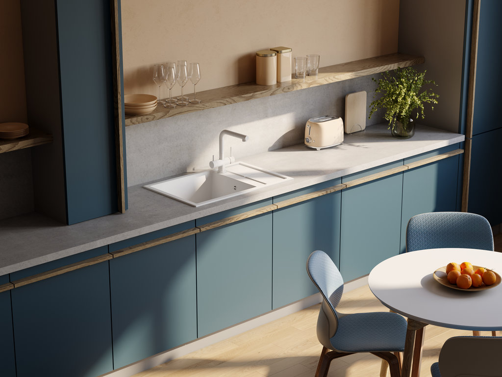 Кухонная мойка SUMI 78A-LB WH OMOIKIRI 4997100 - Вид №3