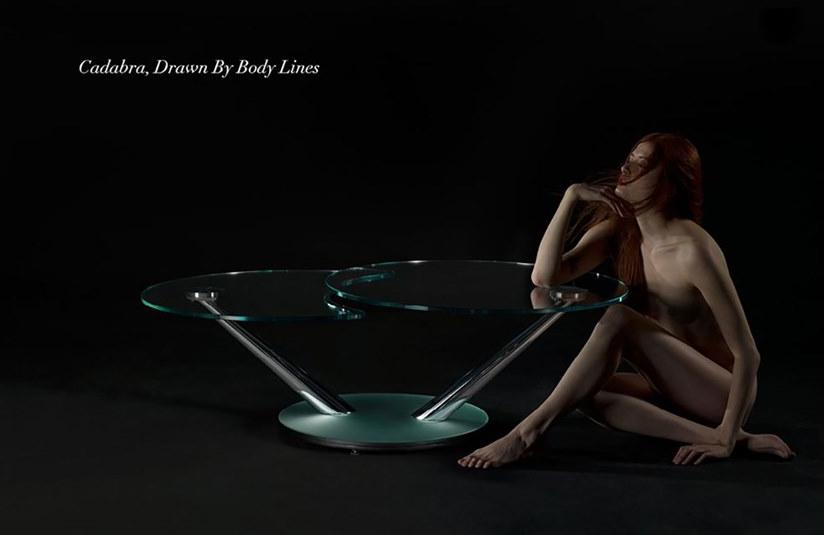 NAOS Раздвижной круглый журнальный столик из хрусталя sun-id-1373915 - Вид №3