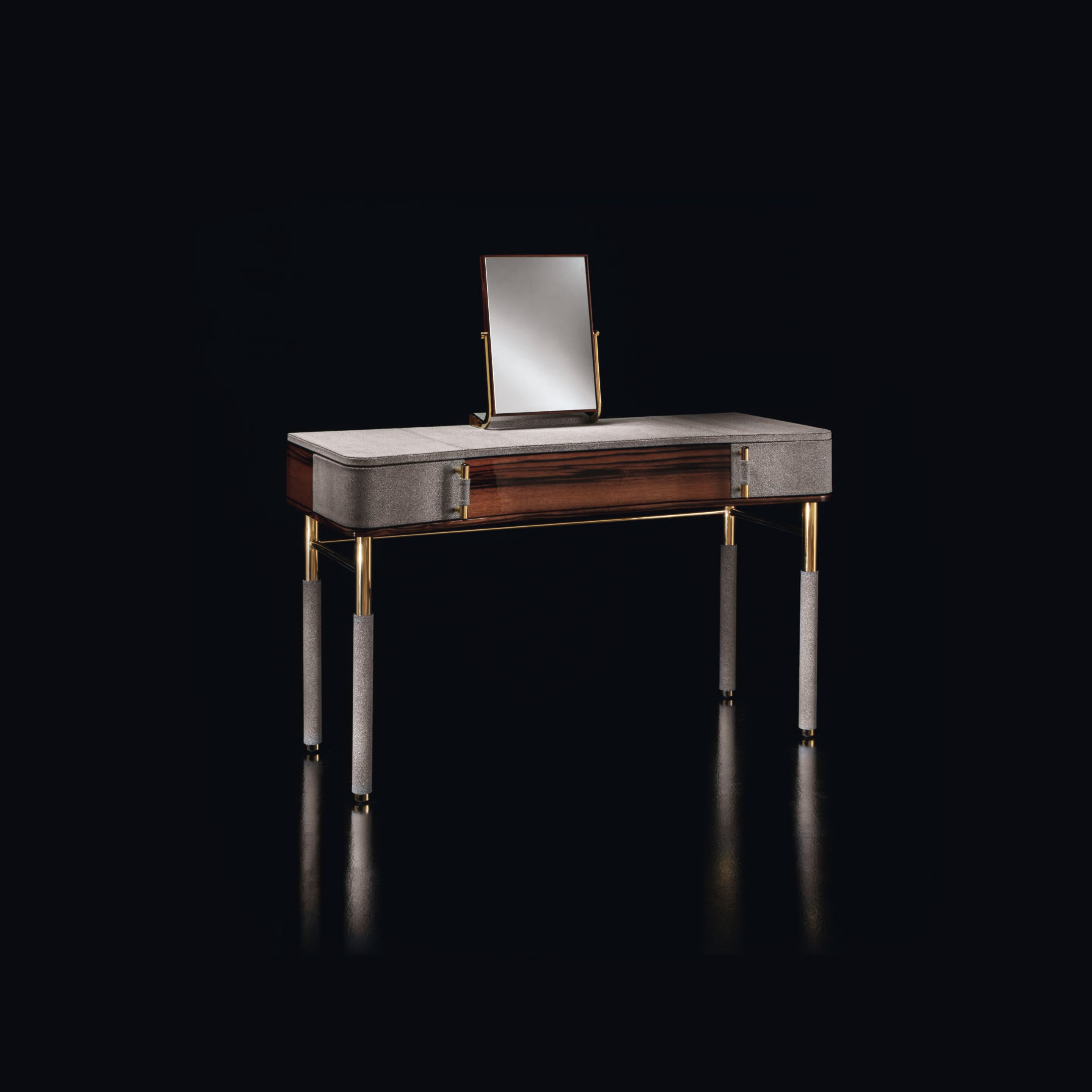 Деревянный и кожаный туалетный столик Former In Italia BLASY VANITY ARCH-00018783 - Вид №4