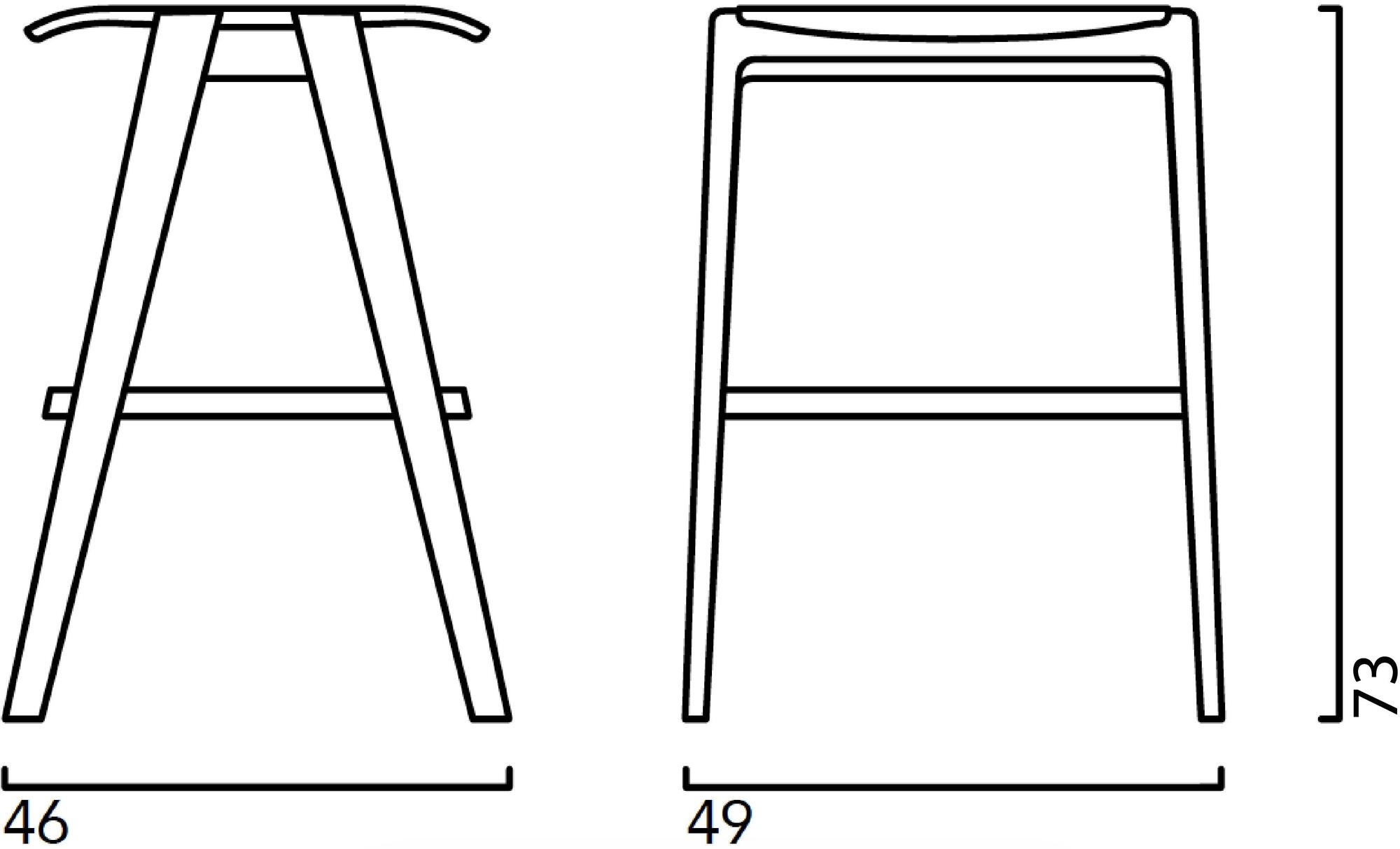 Crassevig Табурет из дерева Mixis sun-id-1460903 - Вид №4