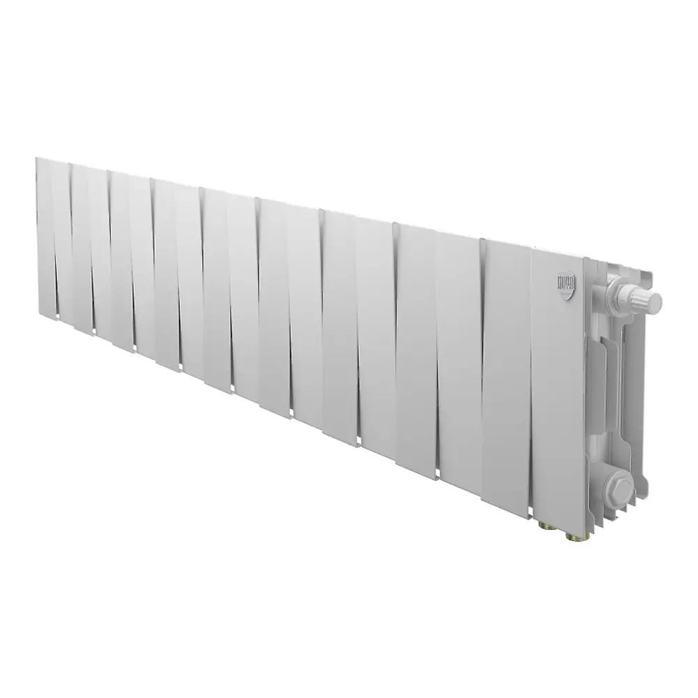 Радиатор секционный Royal Thermo Pianoforte VDR 200/100 18 секций нижнее правое подключение биметалл белый 86733736 STLM-2041126 