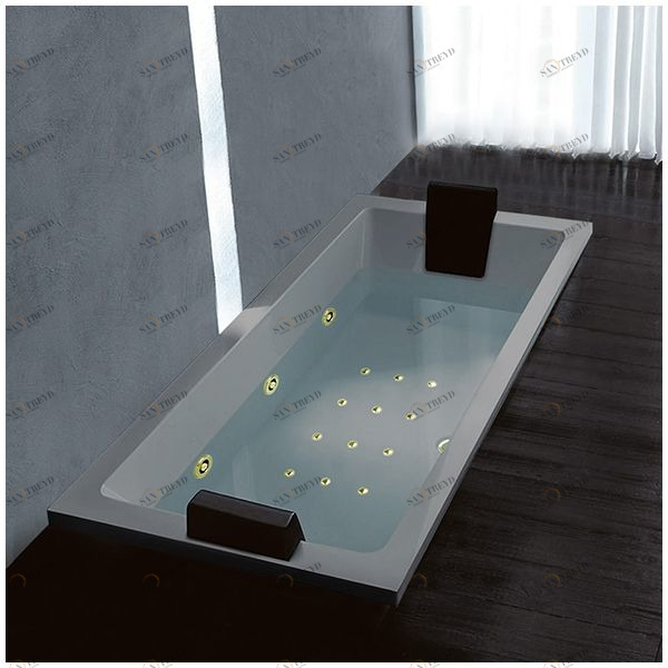 Ванна Gruppo treesse Quadra 180 V078N-DX-SEZ серая с золотой фурнитурой и гидромассажем и аэромассажем прямоугольная встроенная правая AWAV078NDXSEZ