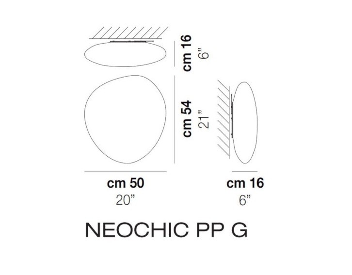 Vistosi NEOCHIC PP G светильник настенно-потолочный 109357 - Вид №2