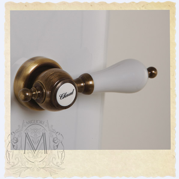 ML.IMP-25.301.BI/ML.IMP-25.308.BI/ML.OLV-29.012/ML.OLV-29.015/ML.RIC-29.040.BI.CR Компакт унитаз с бачком Белый Migliore  Италия  - Вид №2