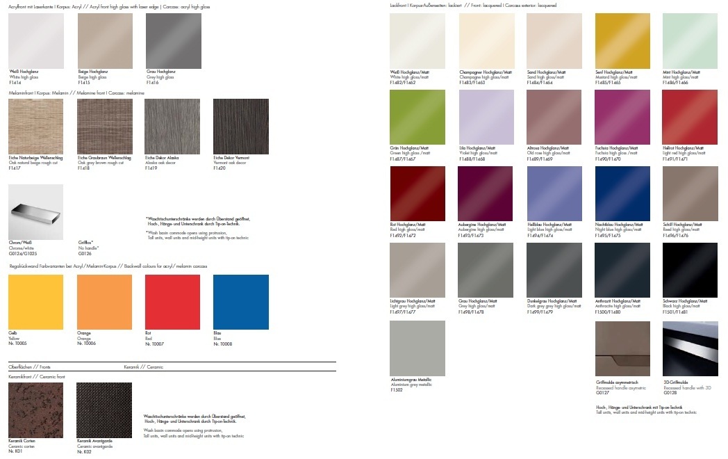 Композиция №4 Conceptwall Collection комплект мебели для ванной комнаты Burgbad 41947 - Вид №2