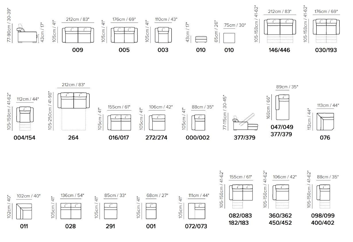 Кожаный диван Natuzzi Italia Диез ARCH-00120985 - Вид №13