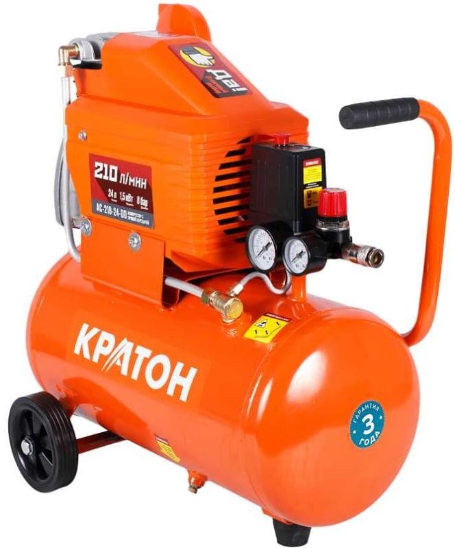 Компрессор поршневой масляный Кратон AC-210-24-DD 9024843 STDN-0046567
