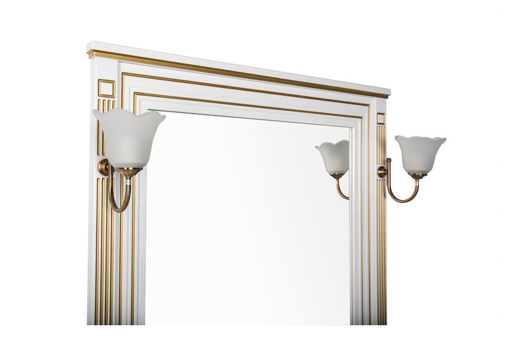Зеркало Aquanet Паола 90 белый/золото 00186108 - Вид №2