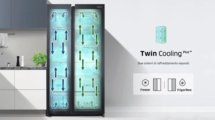 Samsung Home Appliances Двухдверный холодильник no frost класса а ++  Rf56n9740sr  - Вид №20