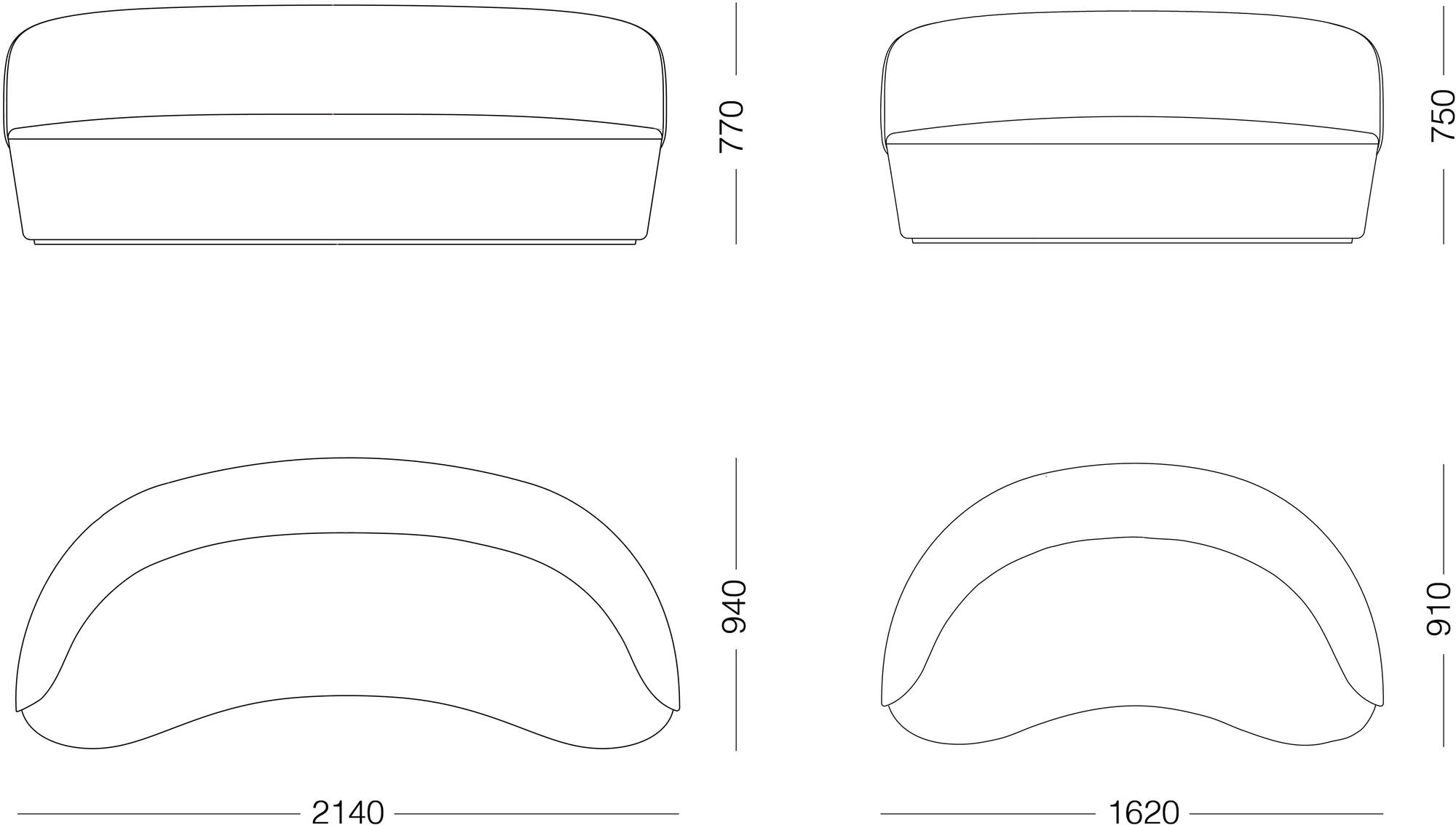 EMKO Диван из ткани Naïve Naive sun-id-1380124 - Вид №9