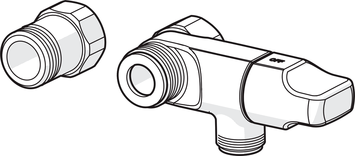 Oras 185 Кран спускной 185  Хром  - Вид №1