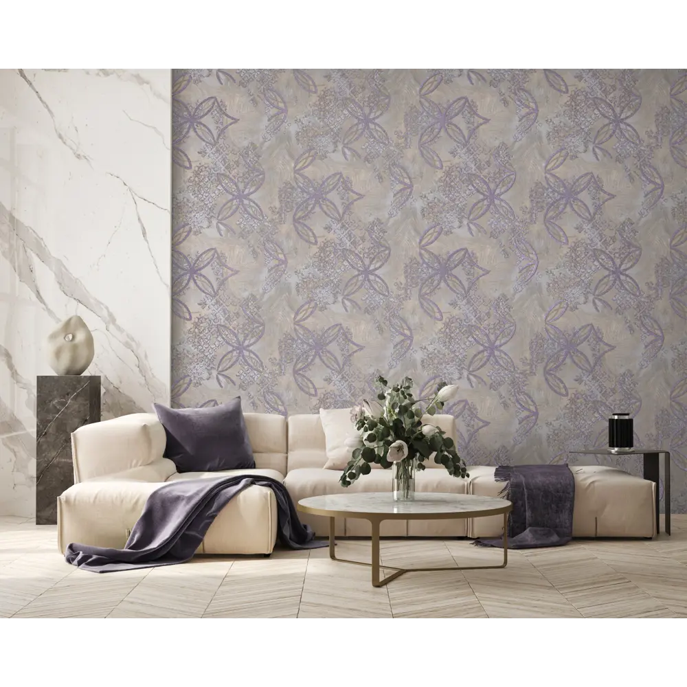 Обои флизелиновые Wallsecret Couture пудровые 1.06 м 8709-29 86931868 STLM-2016607 - Вид №4