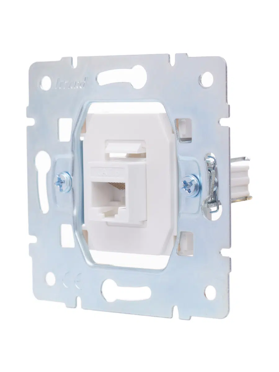 VESNA Розетка компьютерная Cat 6 жемчужный LEZARD 742-3088-140 - Вид №4