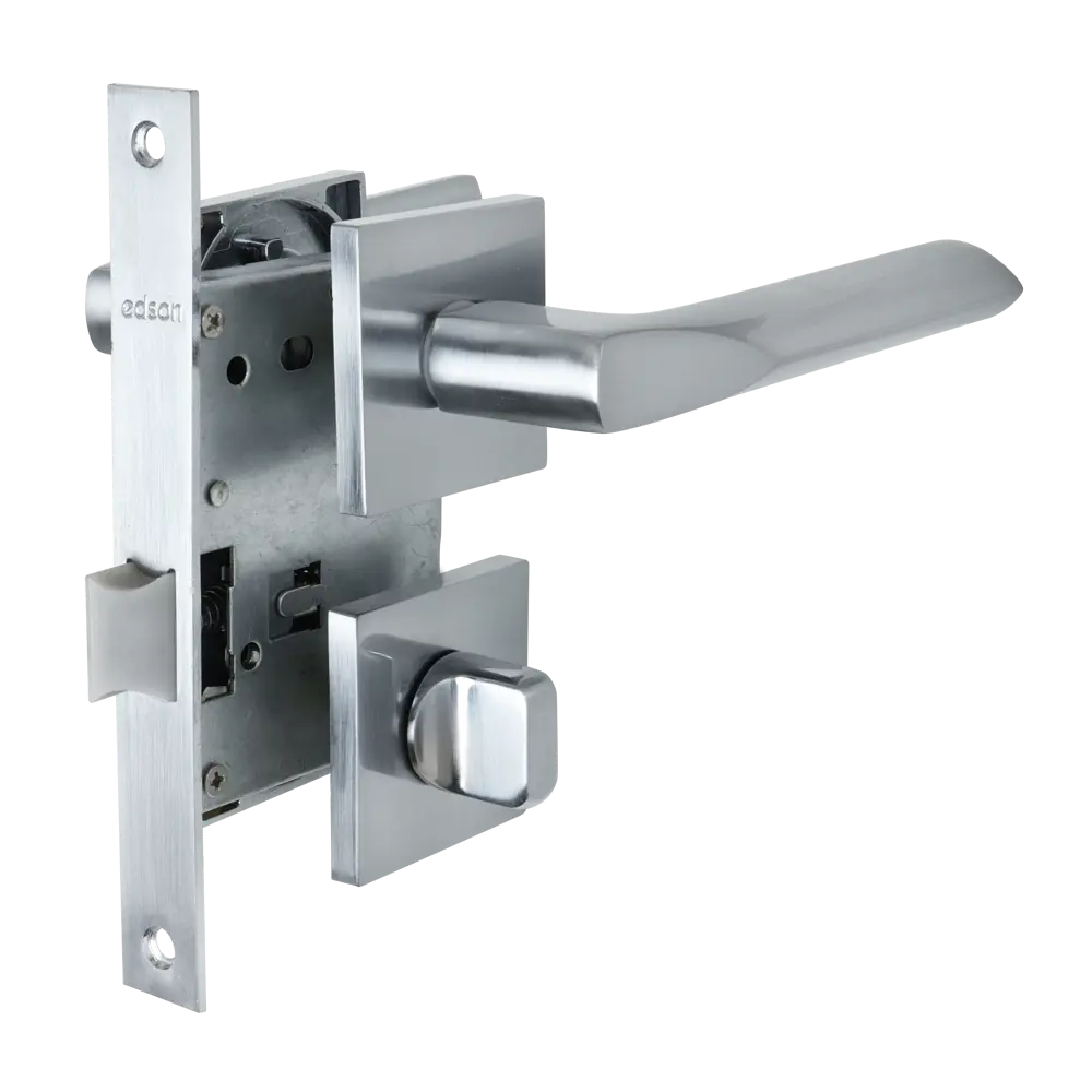 Дверные ручки EDSON WC 8Q2 с замком, хром 85165182 STLM-0059288