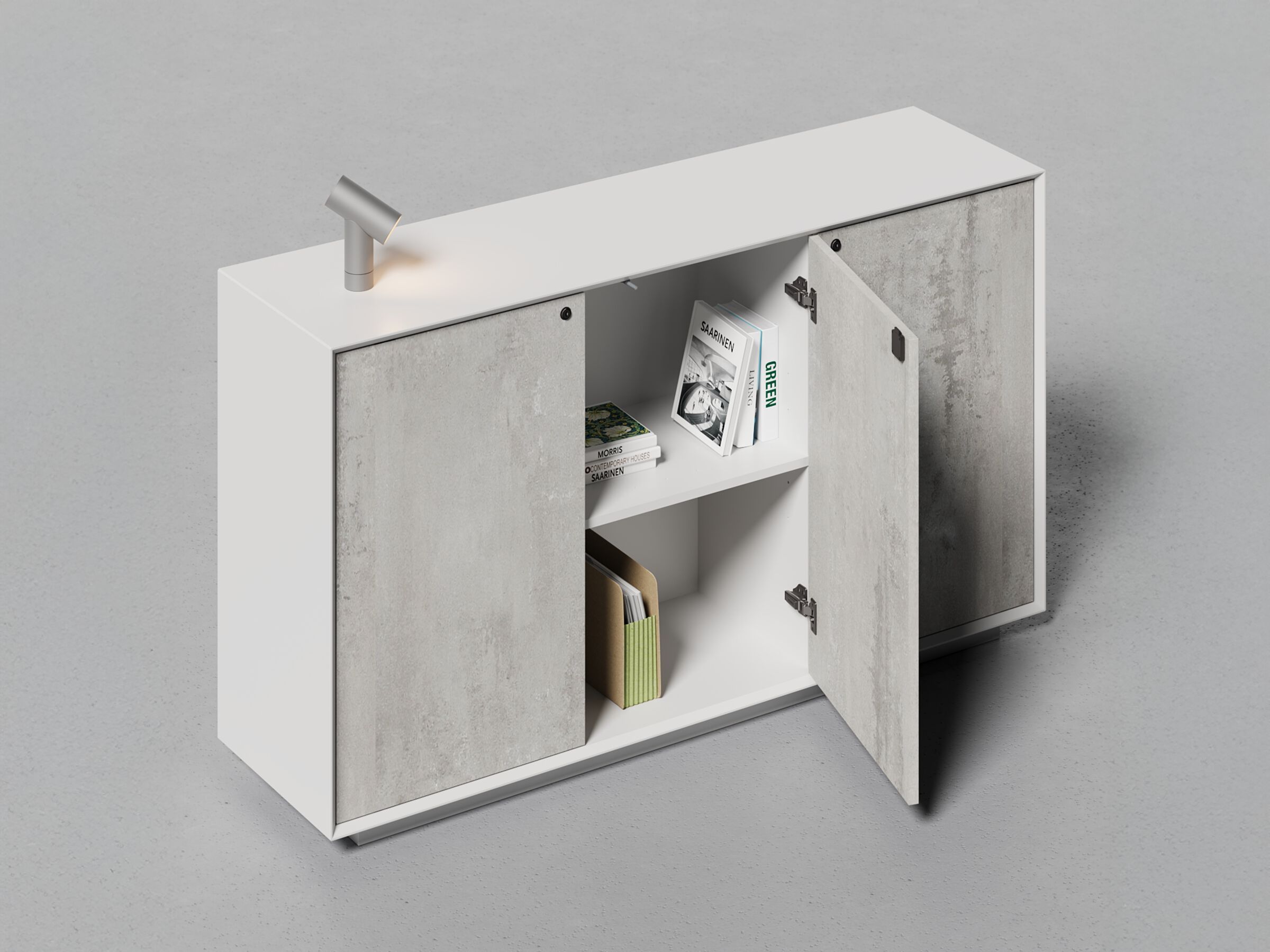 Низкая деревянная офисная мебель с распашными дверями WORKSPACE EDGE ARCH-00127916 - Вид №13