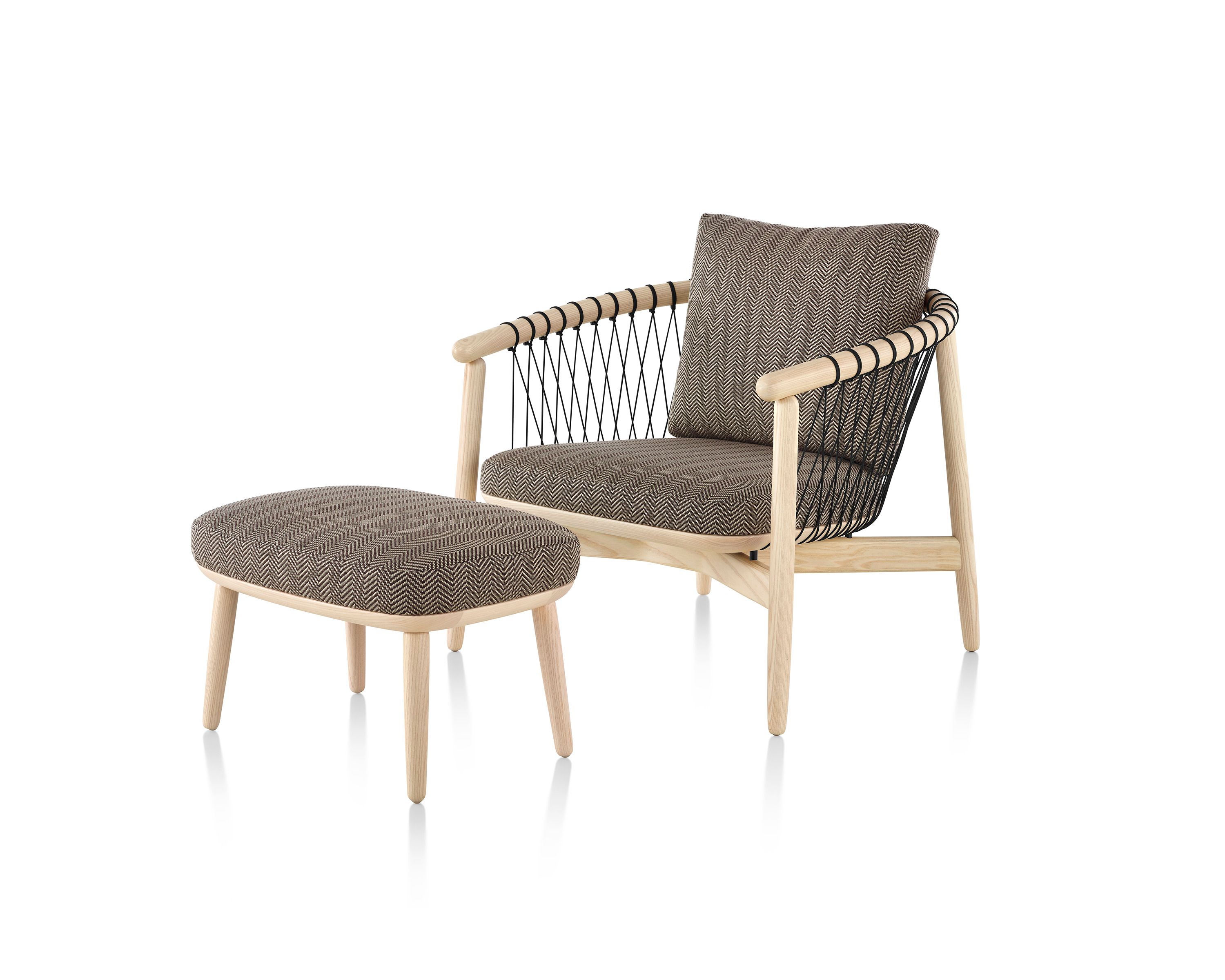 Подставка для ног из дерева и ткани Herman Miller Crosshatch ARCH-00048375 - Вид №2