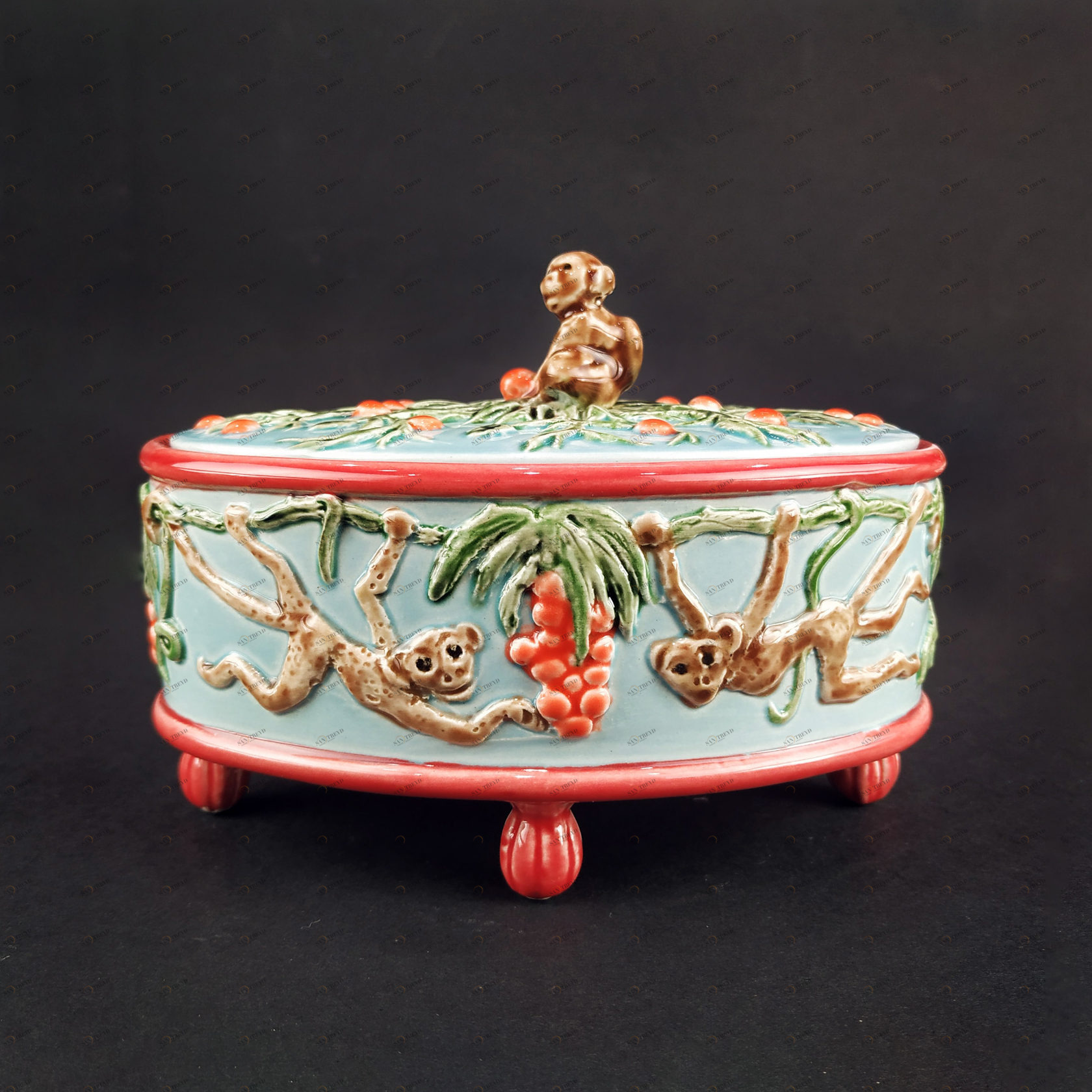 Шкатулка "Обезьянки" Арт. № 06.01 PROVANSFAIENCE 