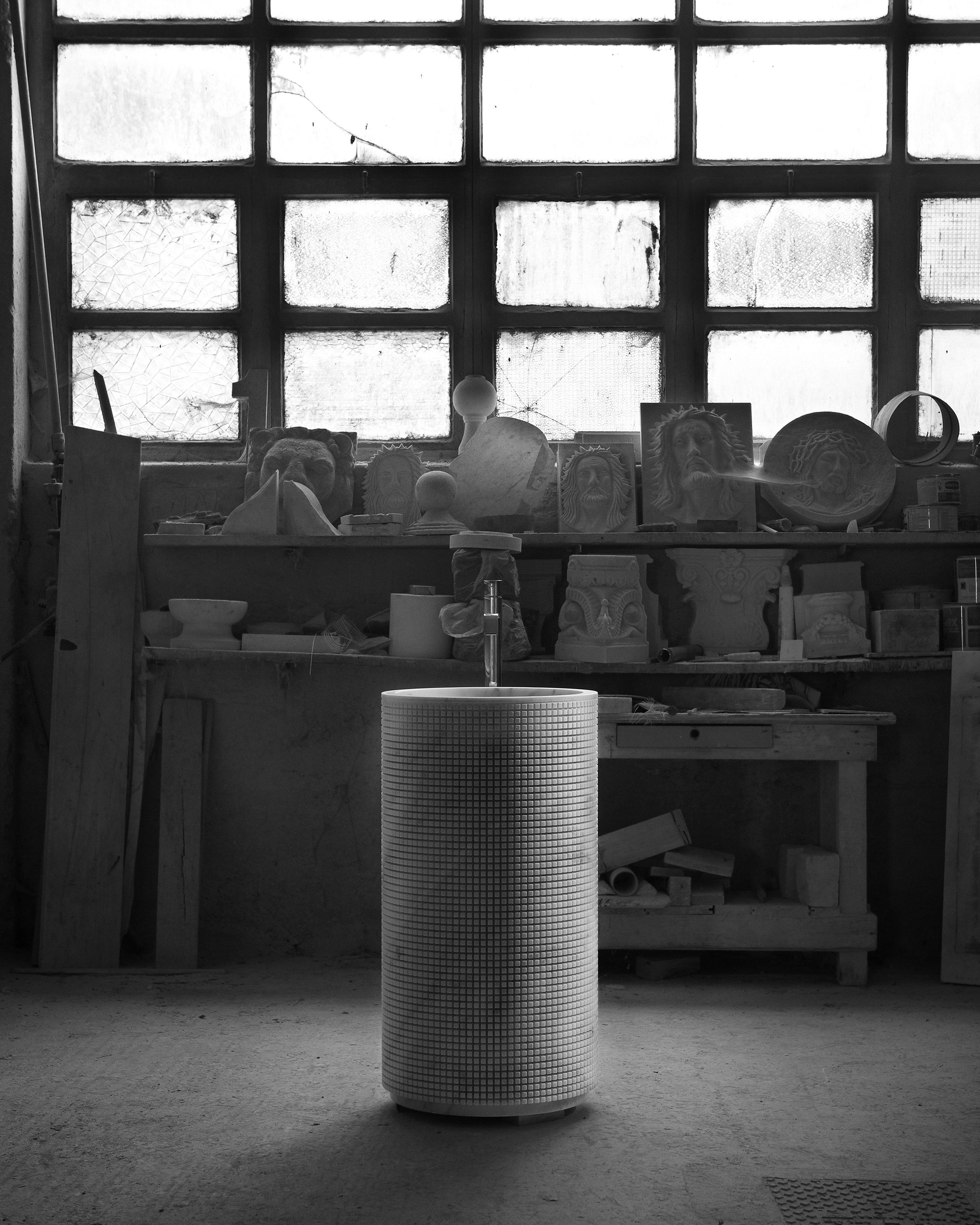 Мраморная круглая отдельно стоящая раковина Antoniolupi PIXEL ARCH-00097787 - Вид №4