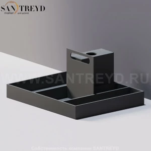 Agape PUZZLE Встраиваемая полка с наполнением серая ALEG522GR