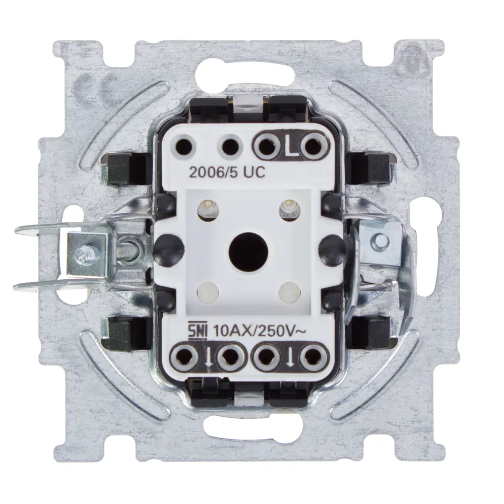 Выключатель встраиваемый ABB Basic 55 2 клавиши, цвет белый BJB Basic 55 STLM-2068228 - Вид №3