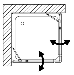 B9613L01TR Polaris Сollection душевая зона  Samo 40380 - Вид №2