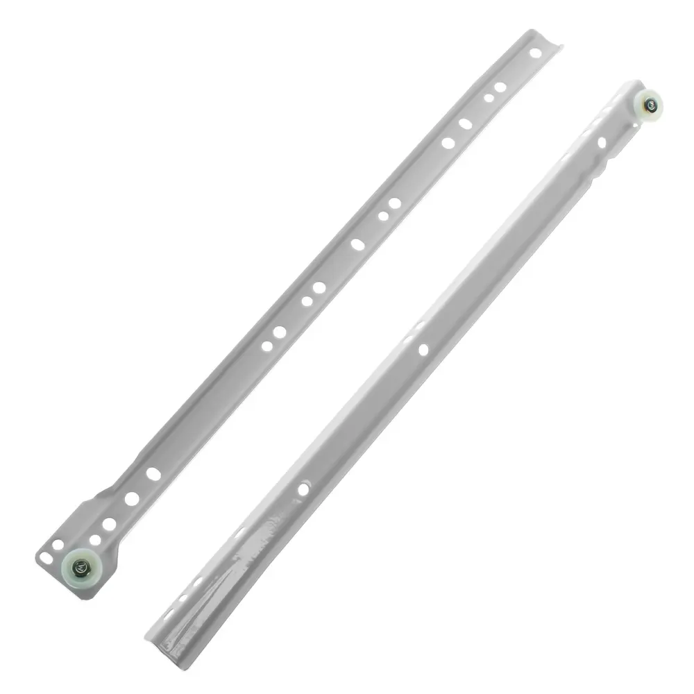 Направляющие роликовые DS 03W.1 400 мм, металл/пластик, цвет белый 14238159 STLM-2004348 BOYARD 