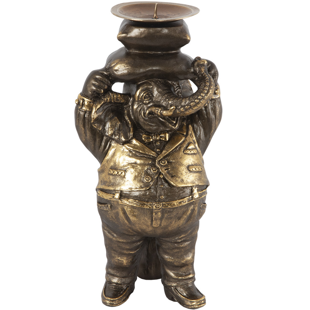 22650 Подсвечник Слон Мистер Твистер Бронза BOGACHO 4627174555424