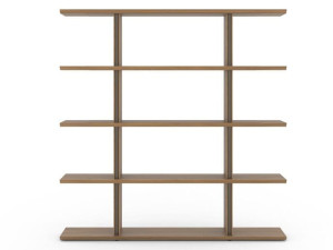 Двухсторонний книжный шкаф из тикового дерева