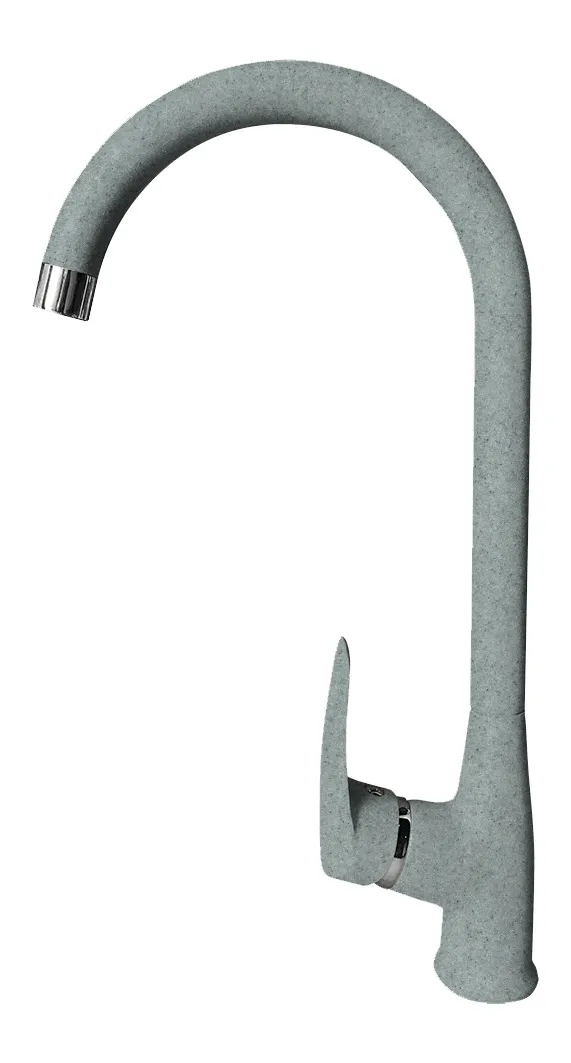 Кухонный смеситель Z-3424 серый GranFest QUARZ