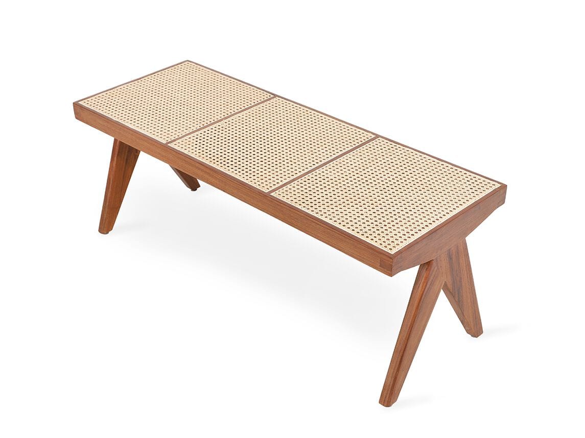 Скамейка из массива дерева Alankaram Jeanneret ARCH-00032109 - Вид №2