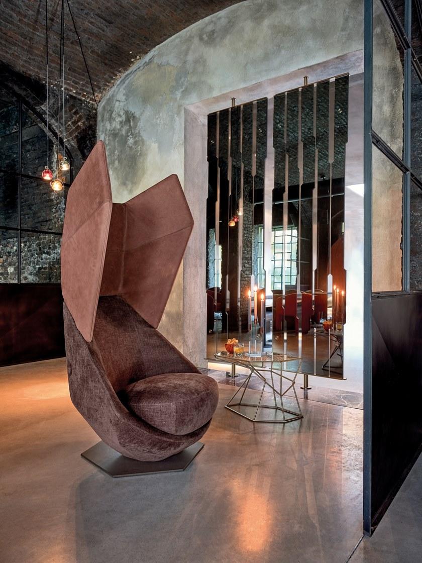 Arketipo Вращающееся кресло из ткани с высокой спинкой sun-id-1394172 - Вид №3