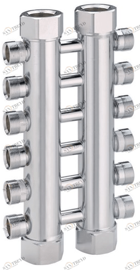 EMMETI Копланарный стальной коллектор Collettori, cassette e valvole a sfera motorizzate sun-id-1449196