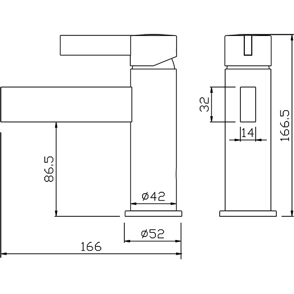 35-04P Pers  Смеситель для умывальника  ARGO kran 3504ppers - Вид №1