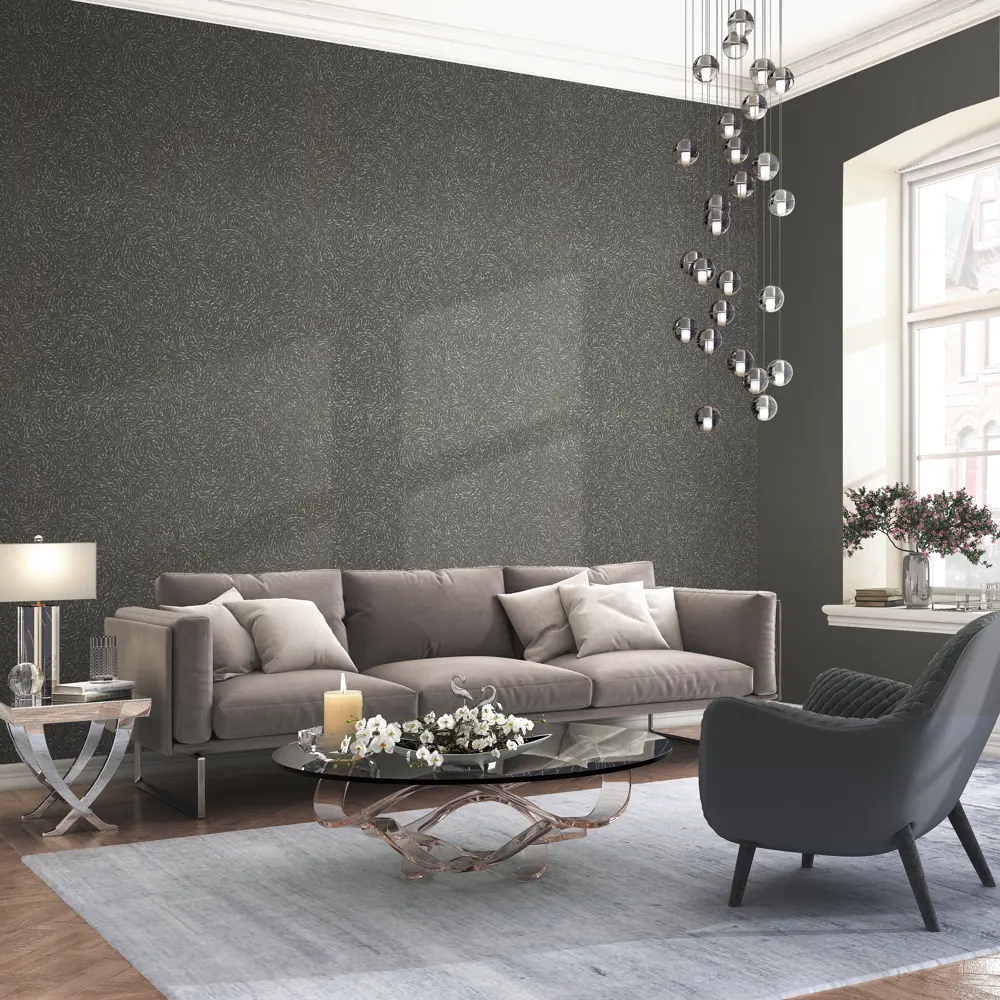 Обои флизелиновые Varvara графитовые 1.06 м м R920635 Santreyd STLM-2002258 - Вид №3