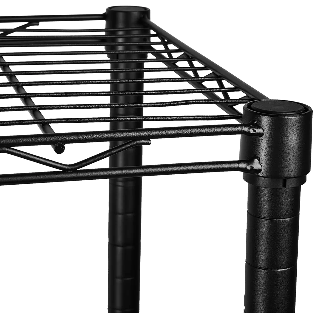 Стеллаж сетчатый Konsensa 90x35x180 см цвет черный STLM-2166382 - Вид №2