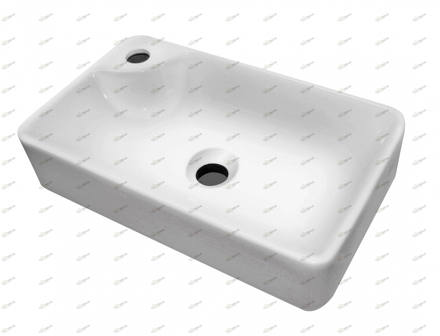 05514 Накладная раковина на столешницу  прямоугольная DREJA Q