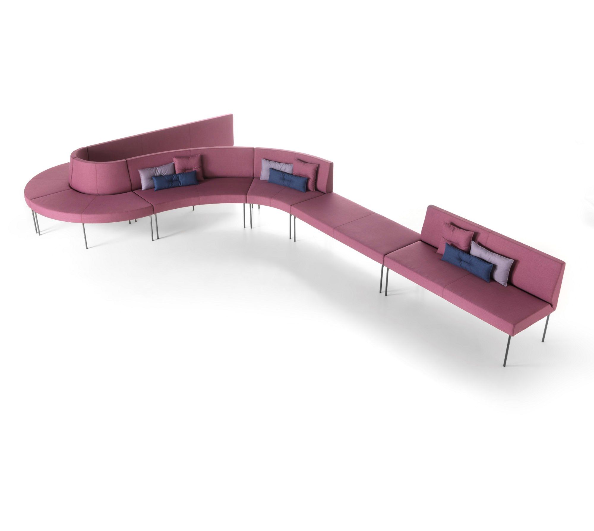 Модульная скамья из ткани со спинкой SITIA Laguna ARCH-00146120 - Вид №45