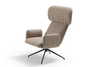 Тканевое кресло с подлокотниками