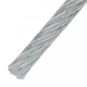 15956224 Трос стальной в оболочке PVC 3/4 мм 10 м, цвет цинк