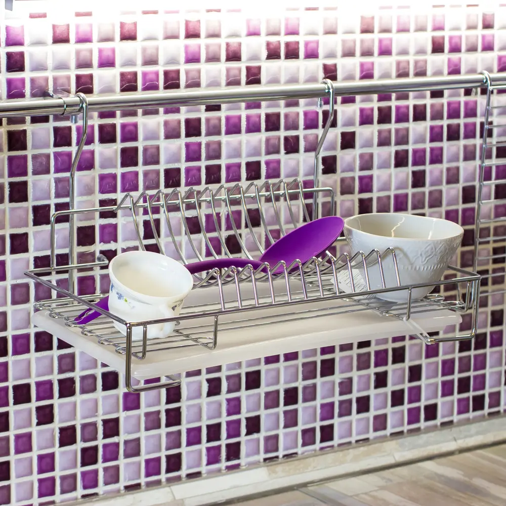 Сушилка для посуды навесная Delinia 44x25.8x26 см сталь цвет хром STLM-2008993 - Вид №3