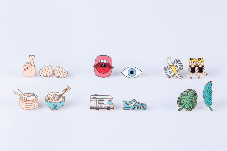 DYPINSASF Набор из 2-х металлических булавок pinaholic asian food Doiy  - Вид №3