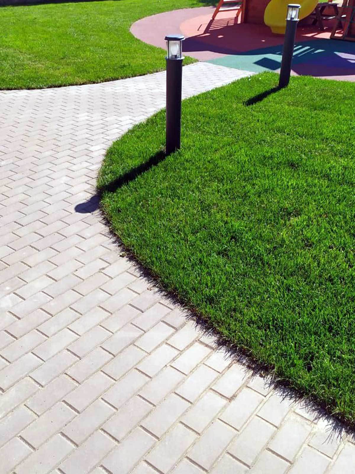 Металлический бордюр 1200*200*70*1,5 компл. ГеоПластБорд GPBST-07  - Вид №8