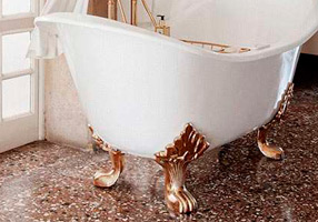 Gentry Home Bexley Cast iron bathtubs with feet Ral 9005 GH103024  - Вид №1