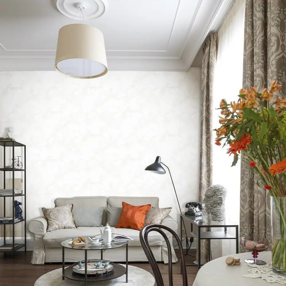 Обои Inspire «Штукатурка» ЭР-1, флизелиновые, цвет белый, 1.06х10 м Erismann VLIES LINE EXCLUSIVE LEROY STLM-2145198 - Вид №2